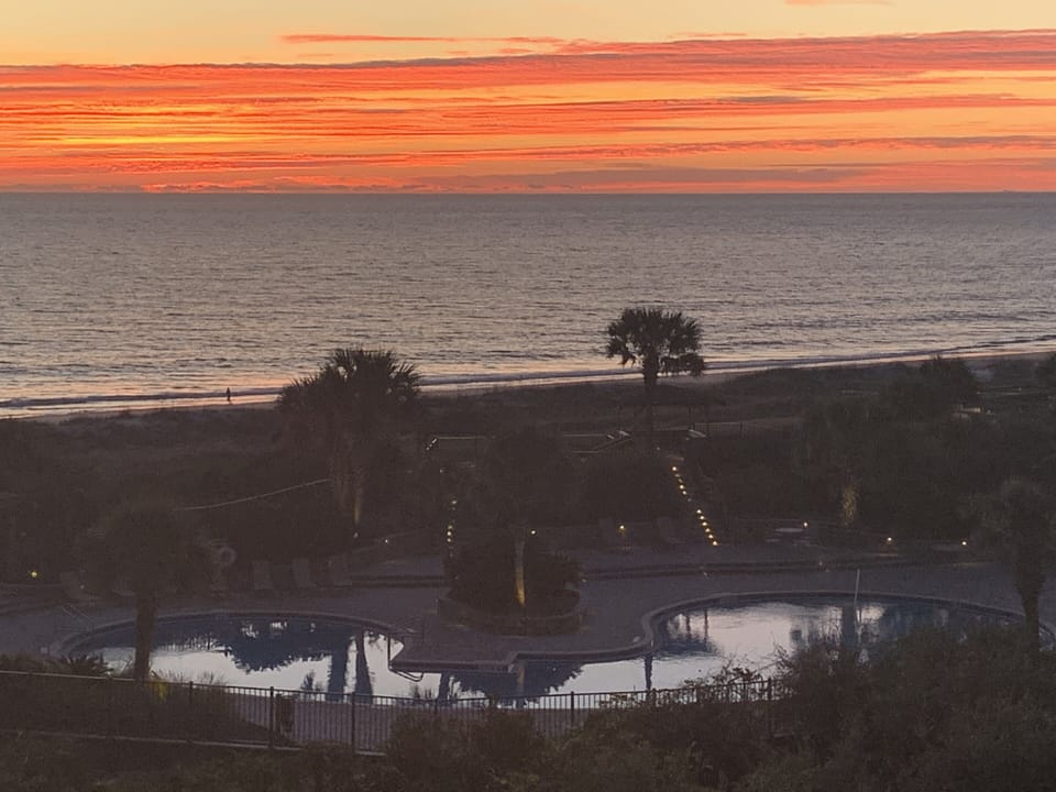 sunrise from balcony
