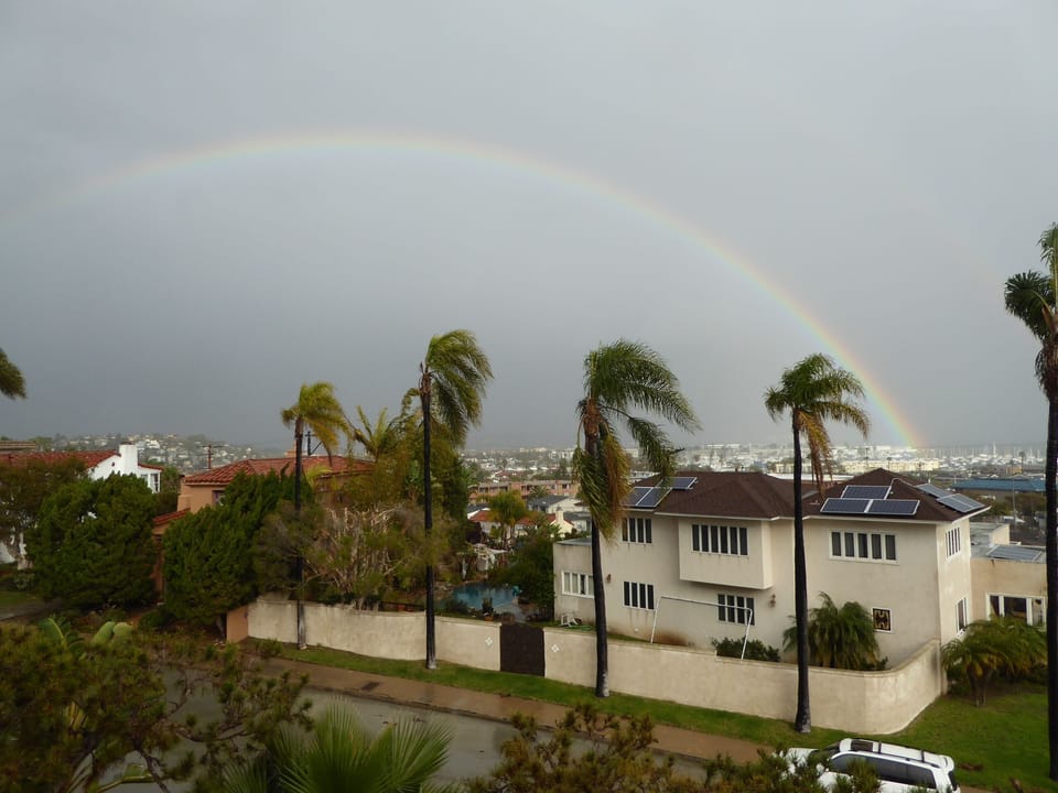 Yes, we even get a rainbow now and then!