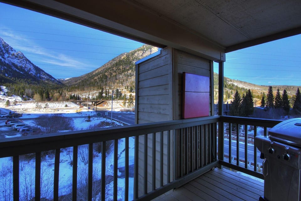 Beautiful winter views from deck