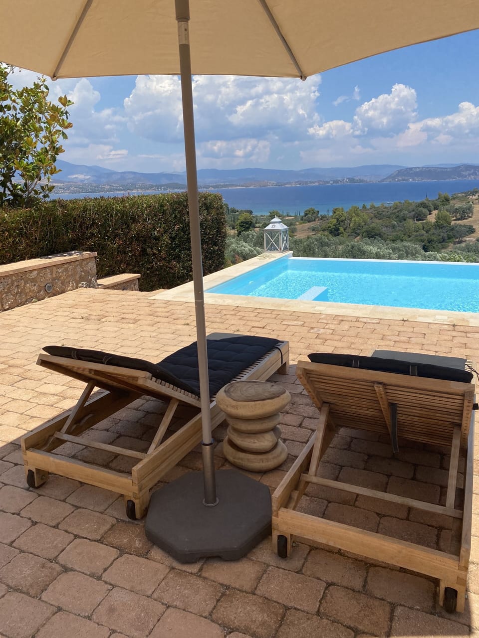 Sunbeds view