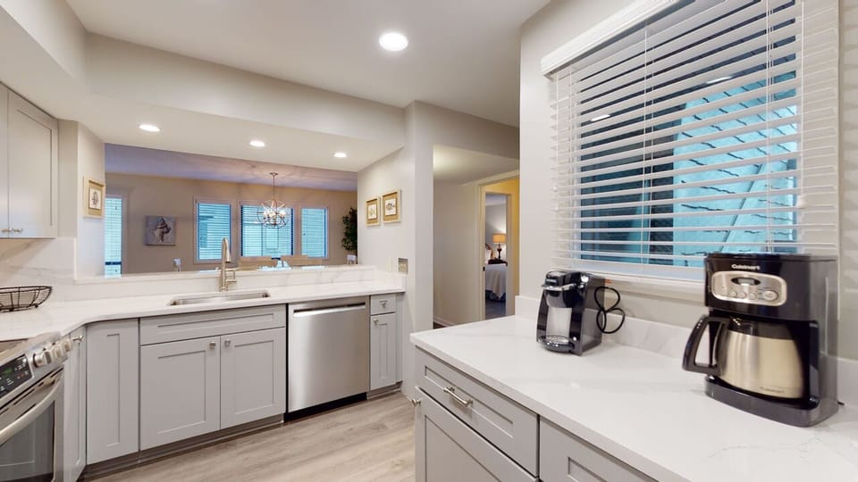 Fully Stocked Kitchen with Custom Cabinetry
