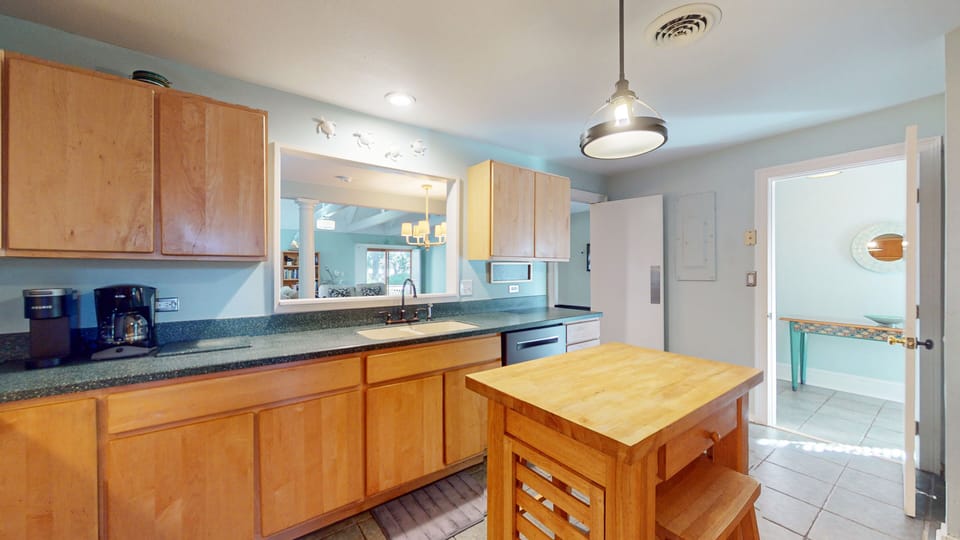 Kitchen with Pass-Through Window