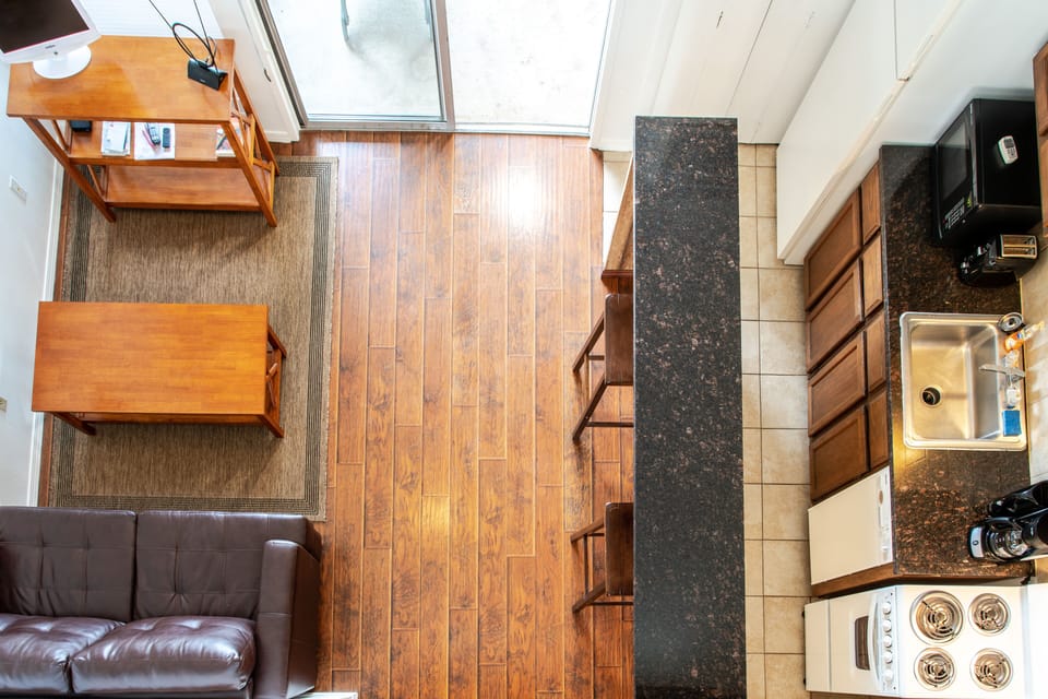 Living area from the loft 