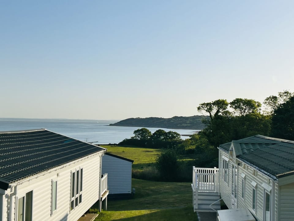 View from decking/balcony of Lodge