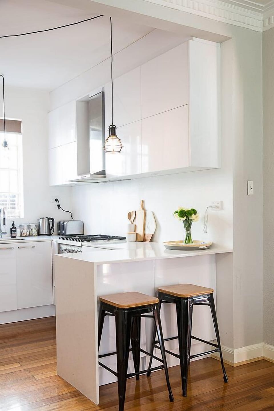 Kitchen: Well lit bench space.