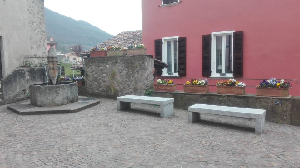 This is the fountain you can take fresh spring water from, only at few meters