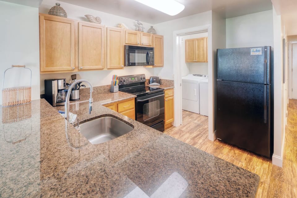 Kitchen - Don’t feel like dining out? The kitchen is fully equipped to enjoy all your favorite meals from home.