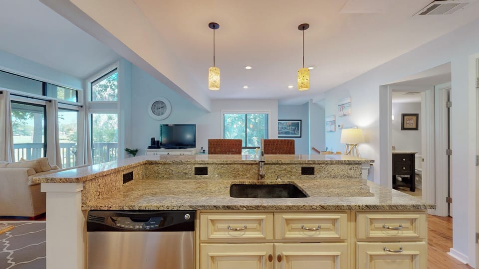 Kitchen with Countertop Seating for Two
