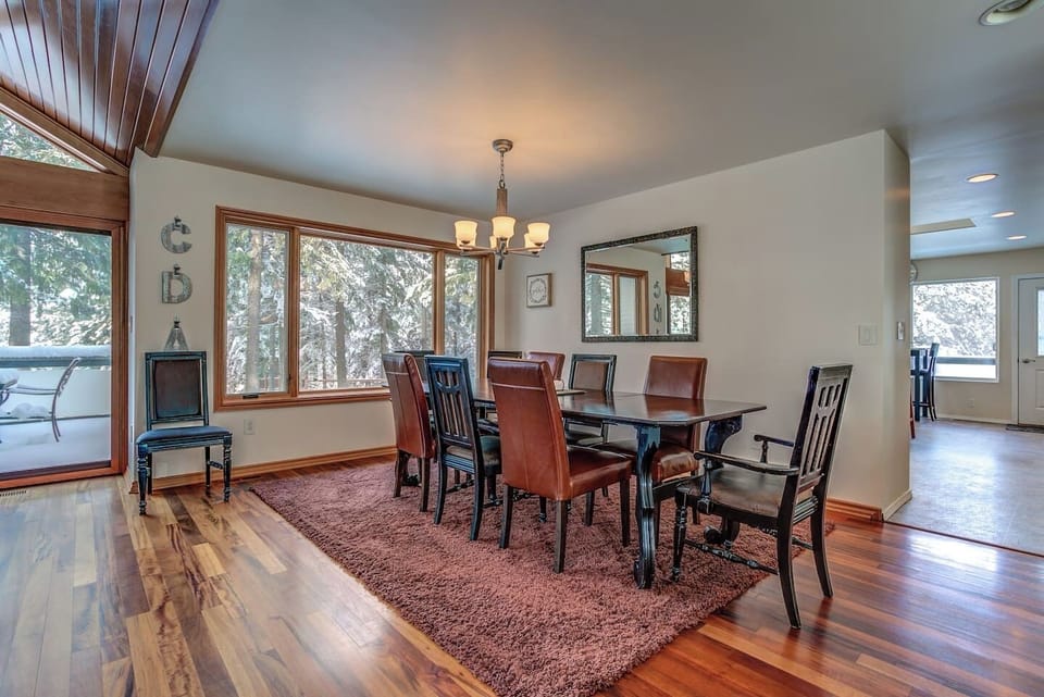 9. Dining area next to kitchen and living room.