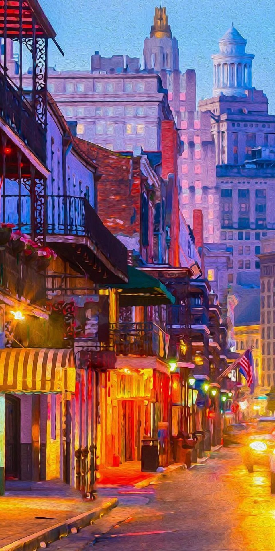 Street lights in NOLA
