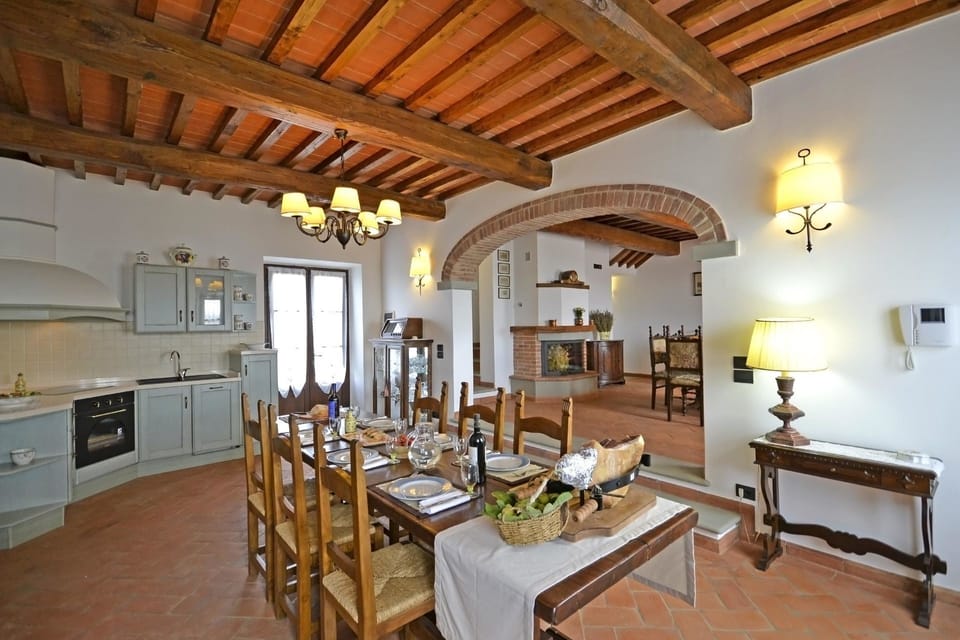 Dining room and kitchen