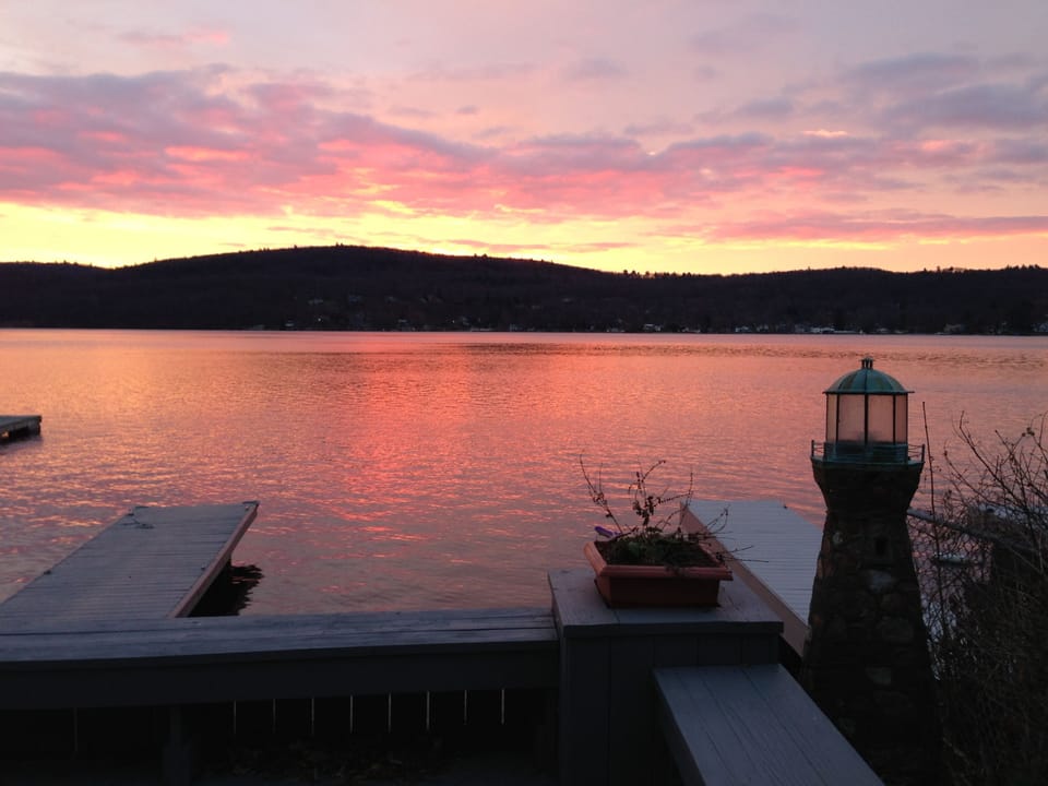 Sunrise from the deck.