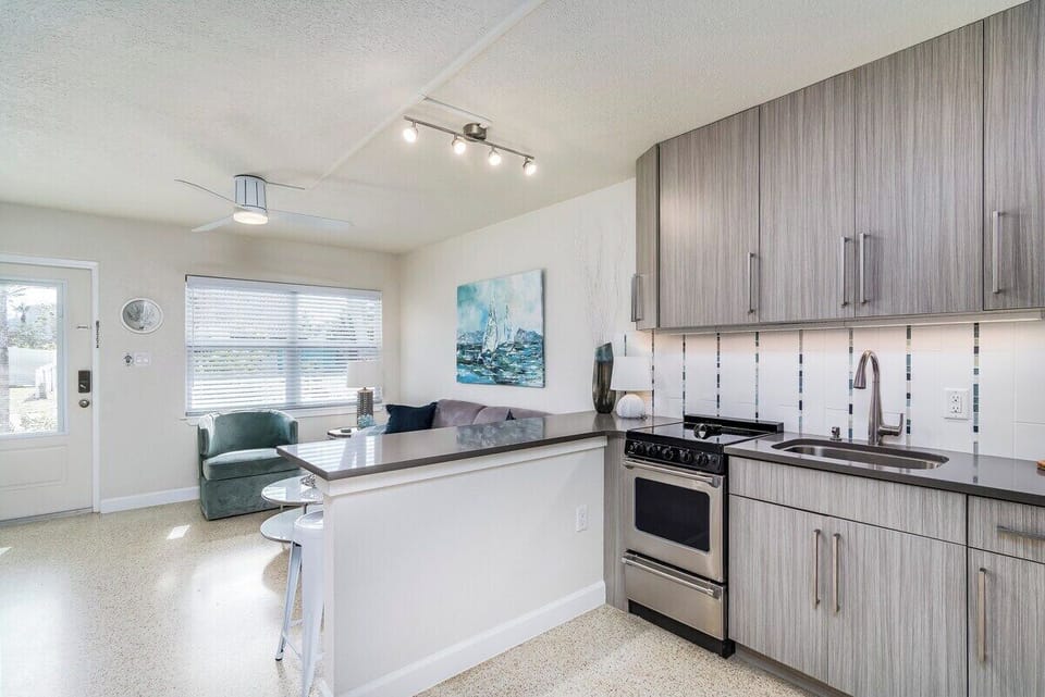 Fully stocked kitchen