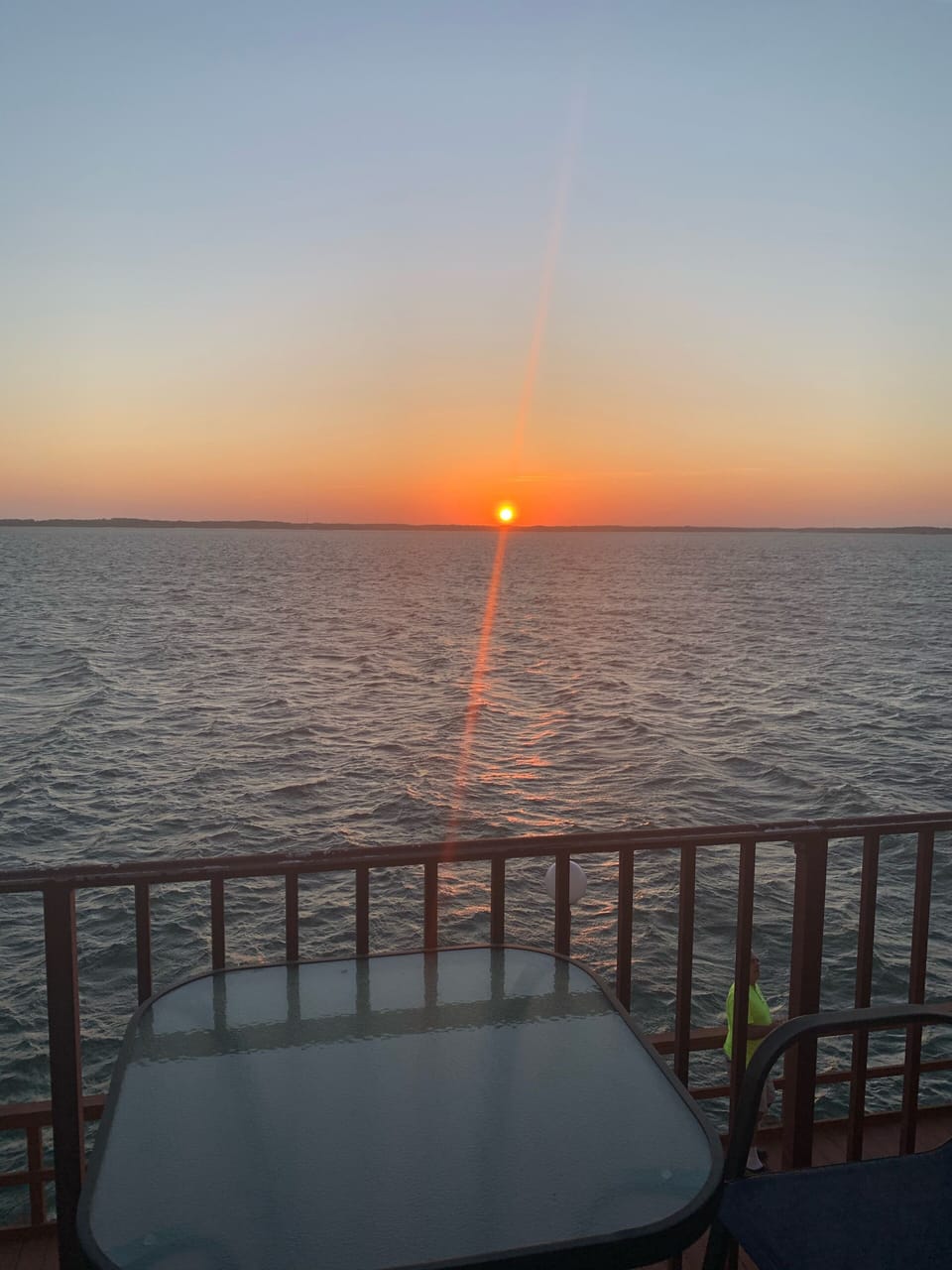 Sunset from deck
