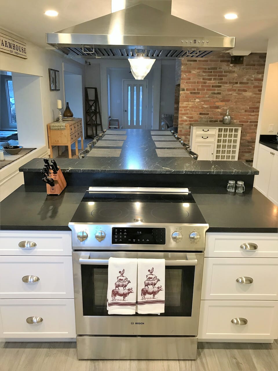 Kitchen Island with seating for 8