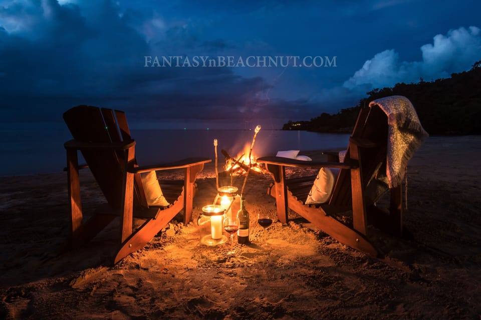 Beach bondfire
