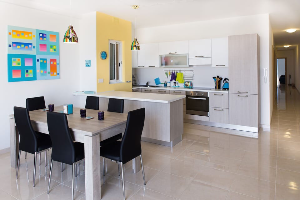 Living Area and Kitchen