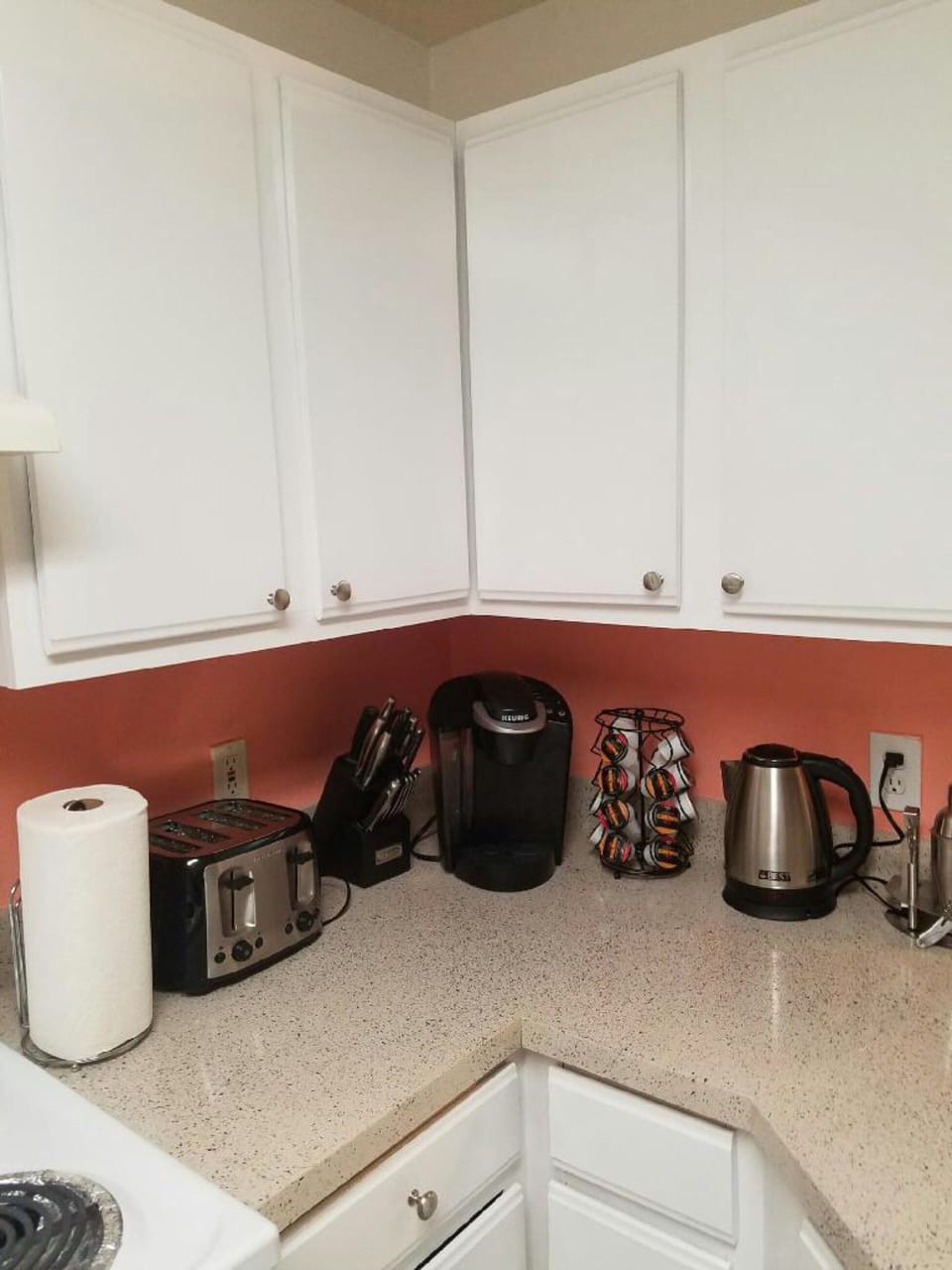 Kitchen with High Speed Blender for smoothies, coffee maker etc...