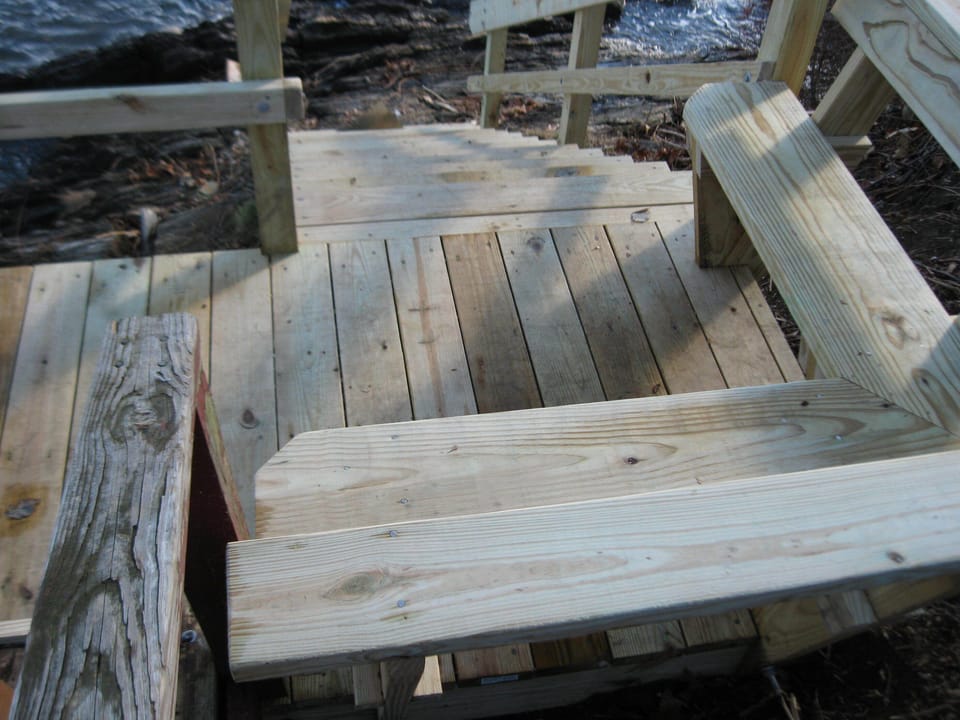 Oceanside deck seating. Take your coffee or cocktails and enjoy the scenery.