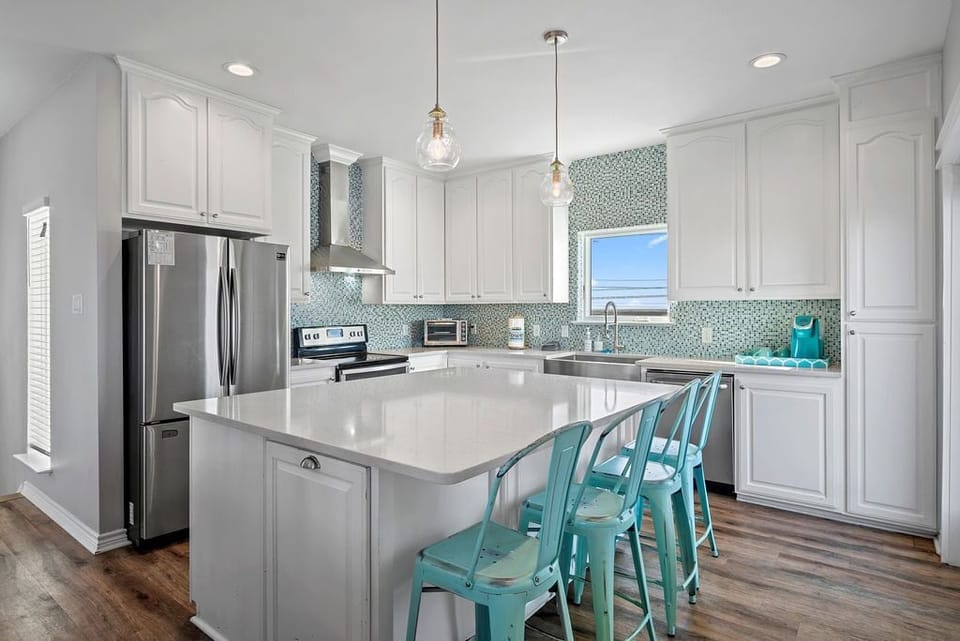 The kitchen is a chef's dream and is equipped with everything you will need.