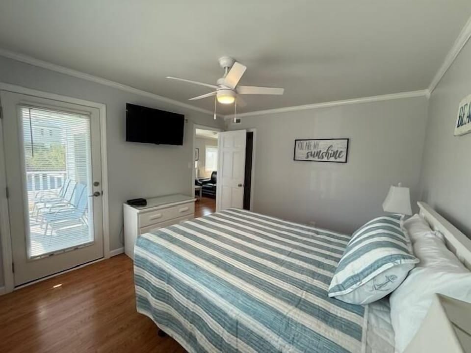 Master bedroom with TV