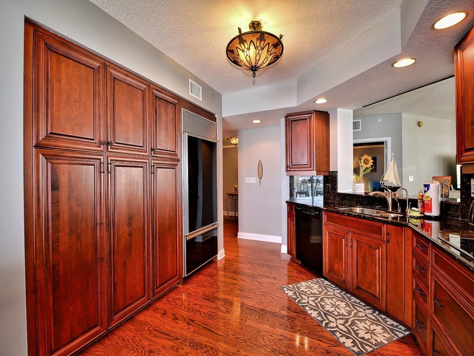 Kitchen has all the conveniences of home.