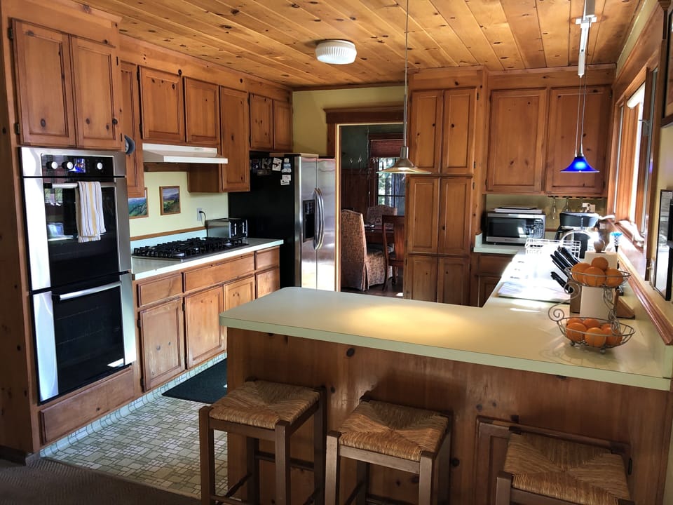 View of Kitchen from Den