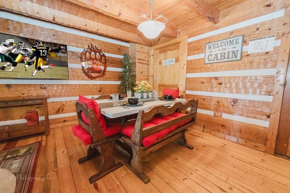 Indoors, Hardwood, Stained Wood, Furniture, Table