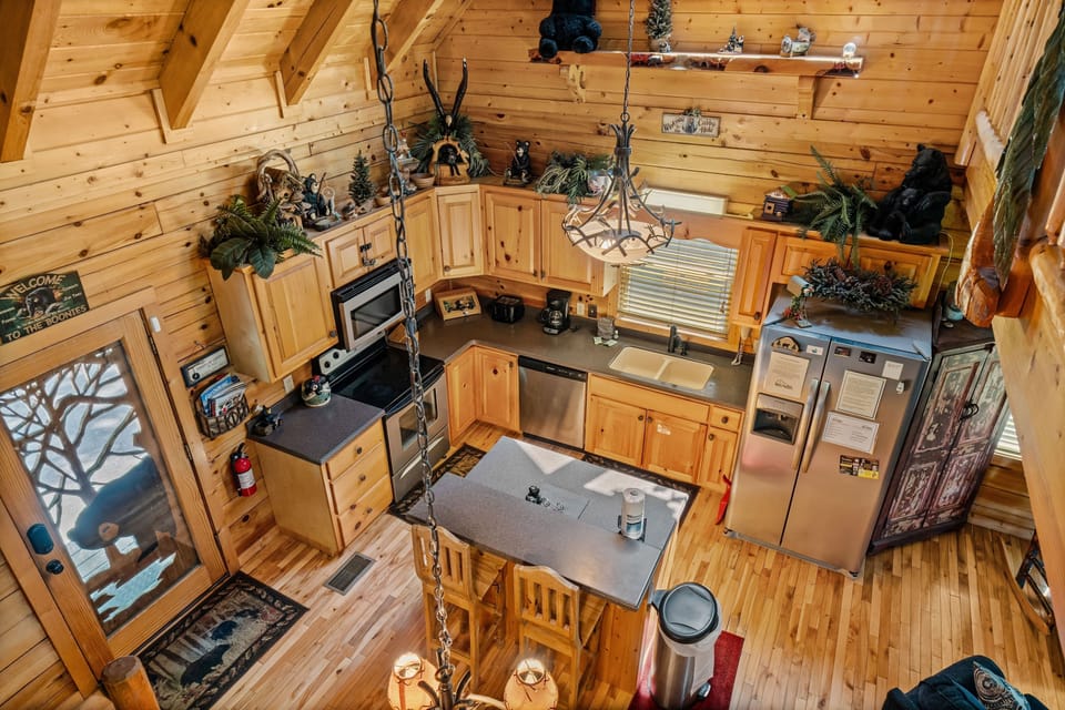 Indoors, Hardwood, Stained Wood, Sink, Appliance