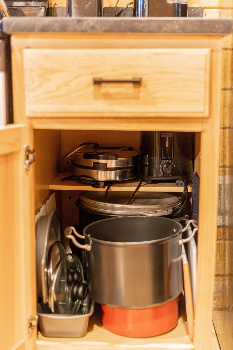 Cupboard, Furniture, Pot, Cabinet, Drawer
