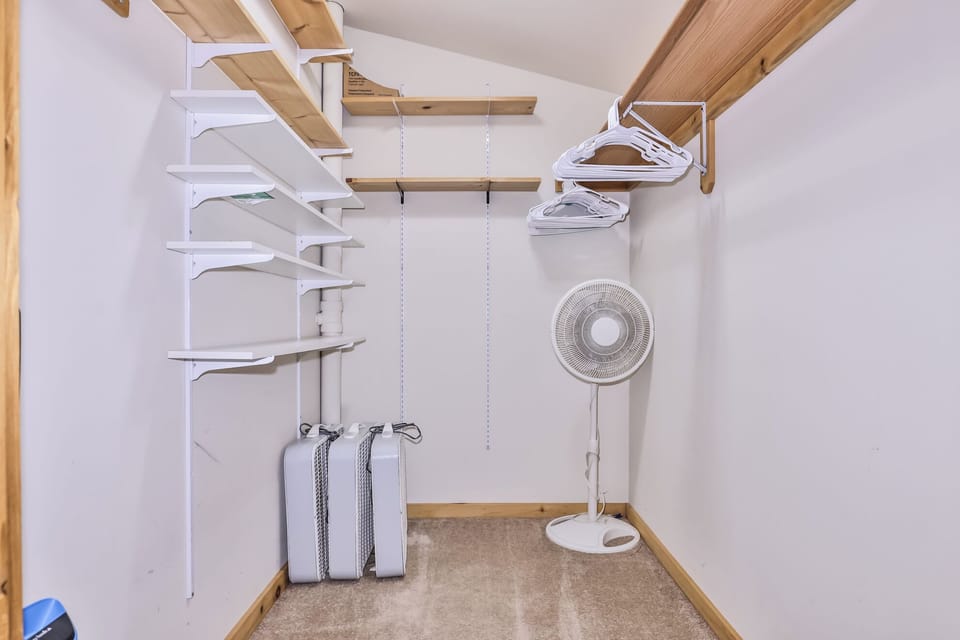 Spacious storage closet