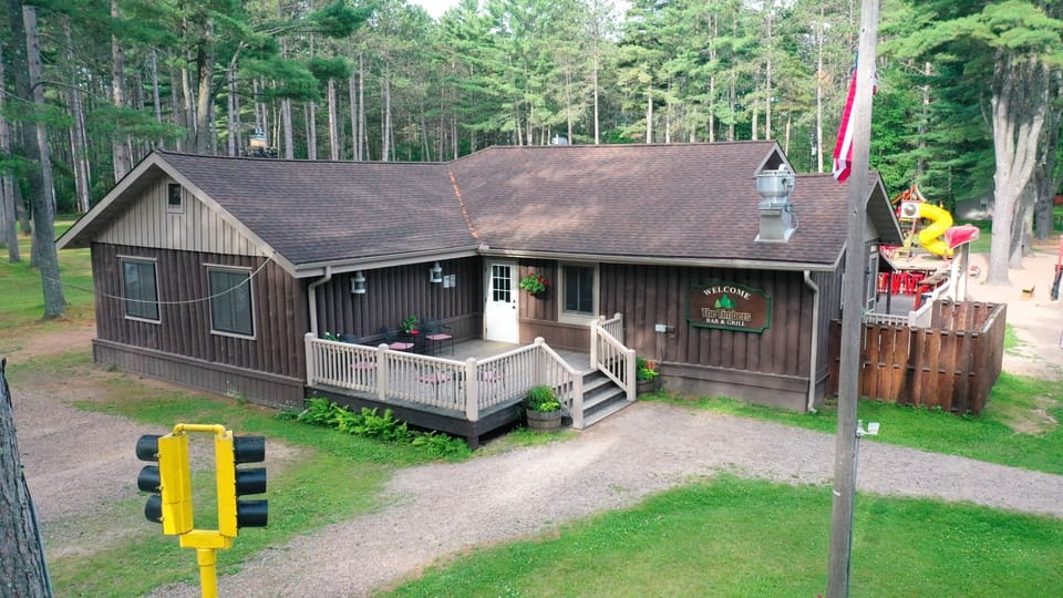 Timber's Bar and Grill is located at the resort