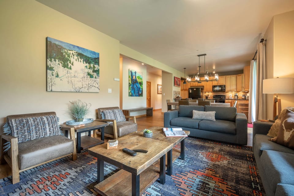 Updated furniture in the living area