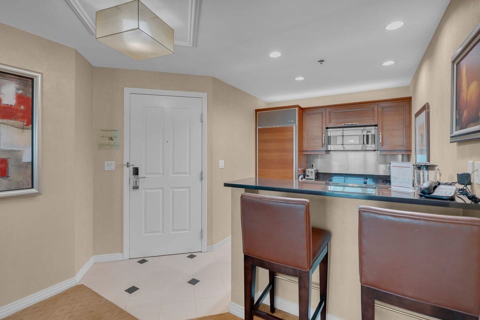 Kitchen and entry way.