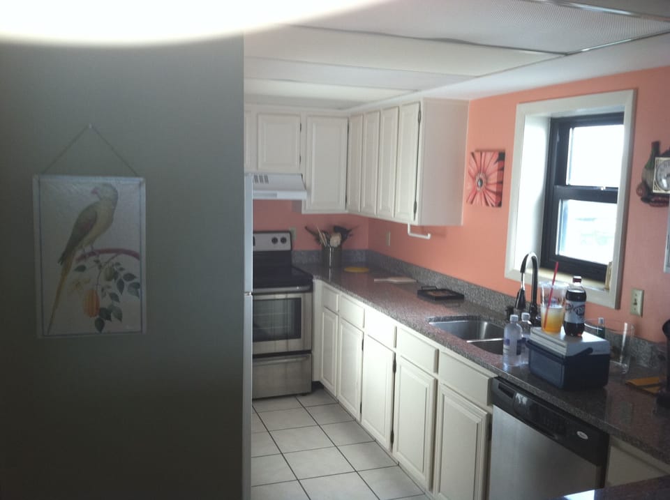 Nice updated kitchen with great view