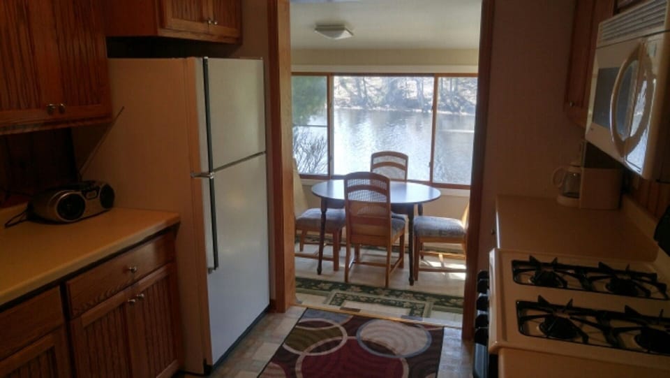 Kitchen with view