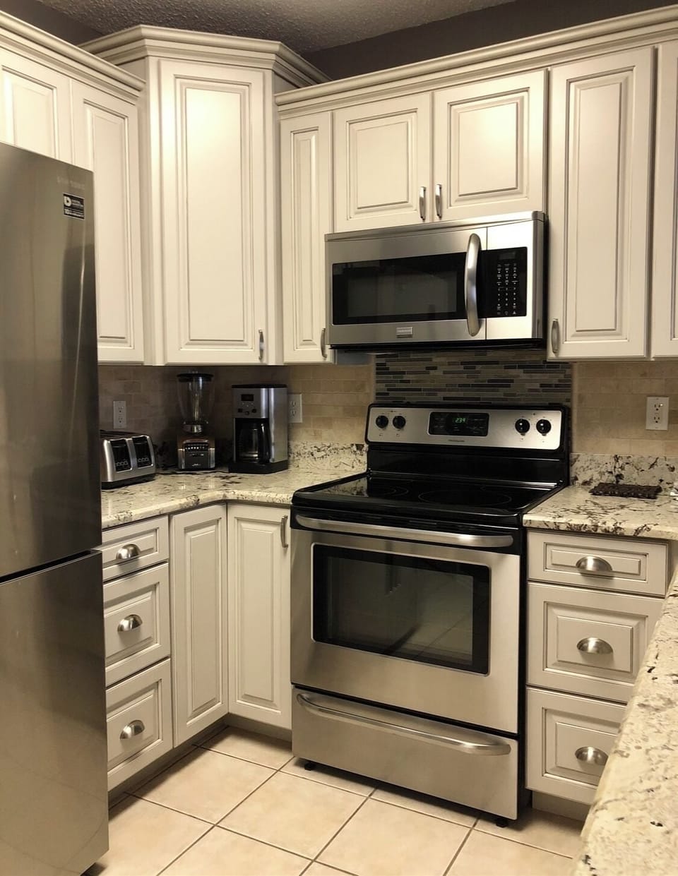 Beautiful updated cabinets and granite 