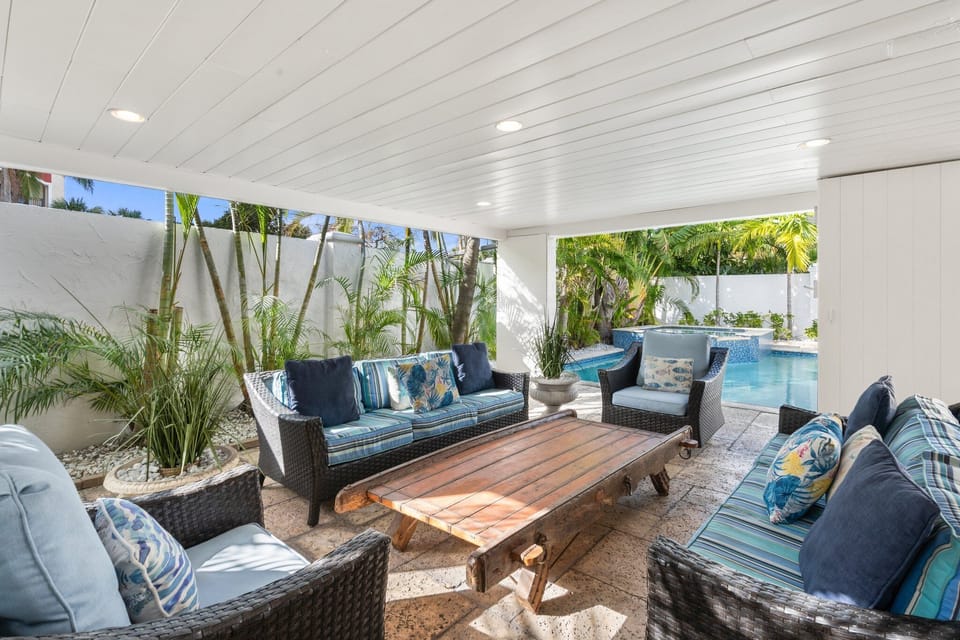 Comfortable back yard seating Area