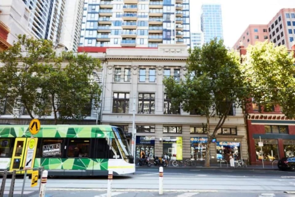 Free tram as you step out