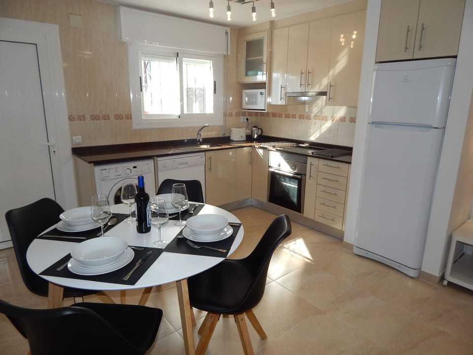 Kitchen and dining area