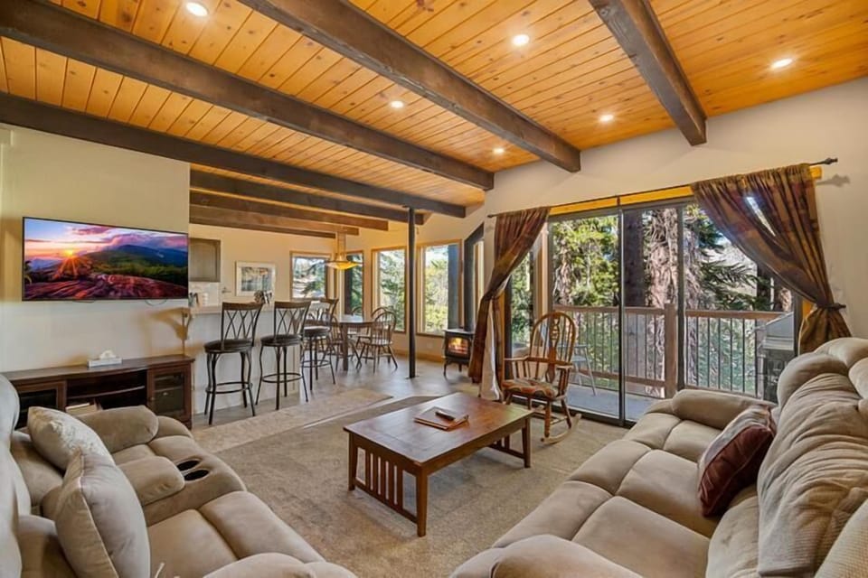 Stunning living area nestled in the trees