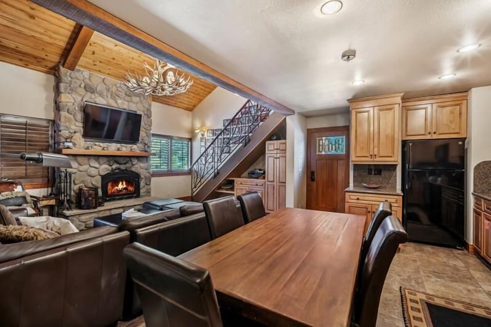 Dining table for eating in or game night.