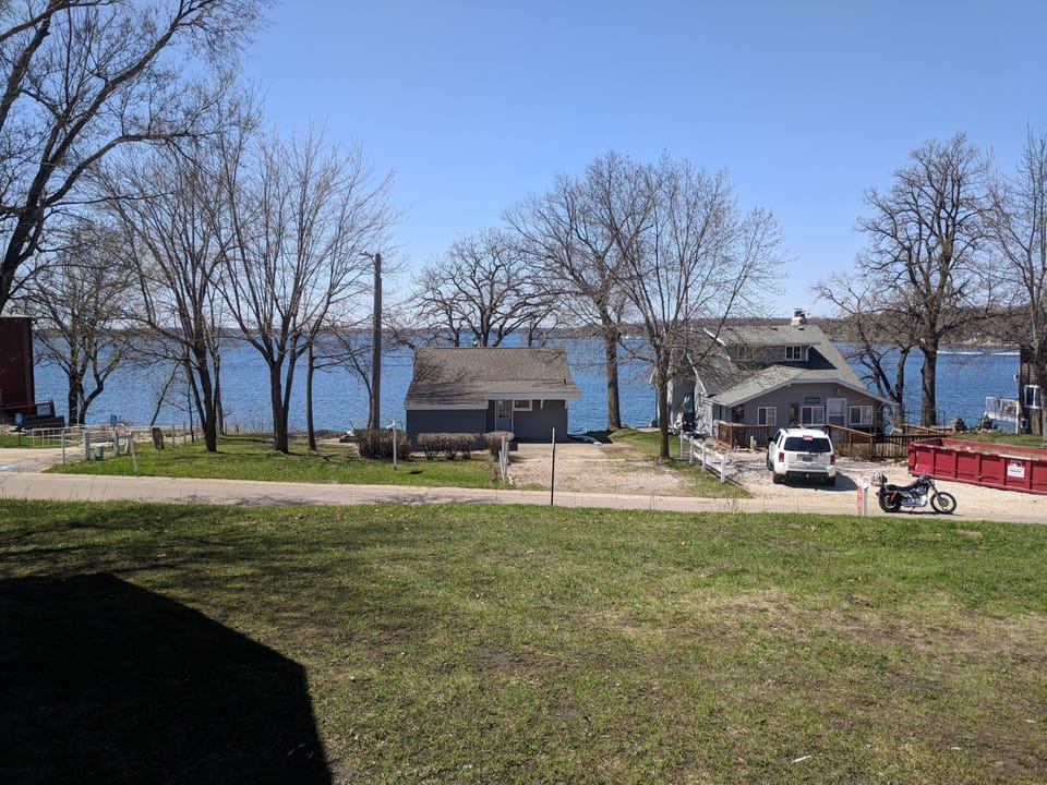 View of West Lake Okoboji from cottages