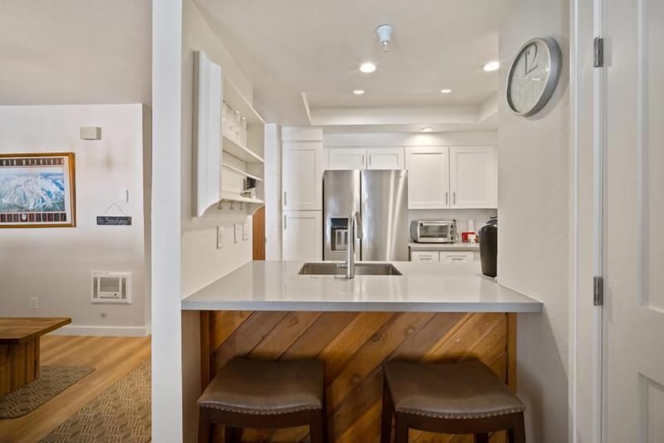 Kitchen counter seating.