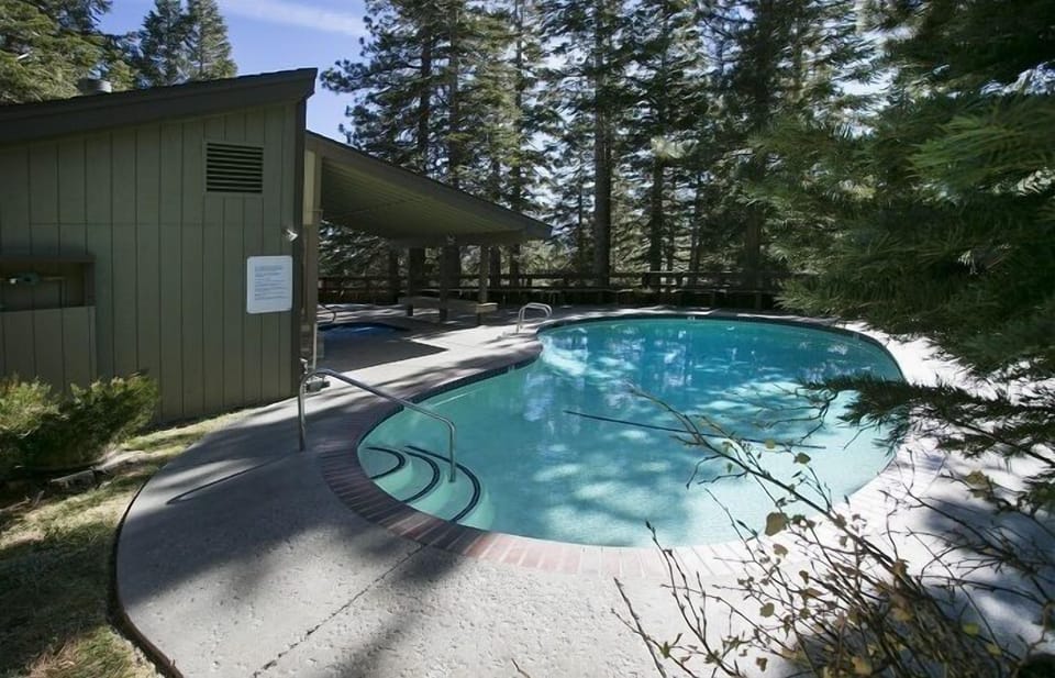 Shared spa with views.