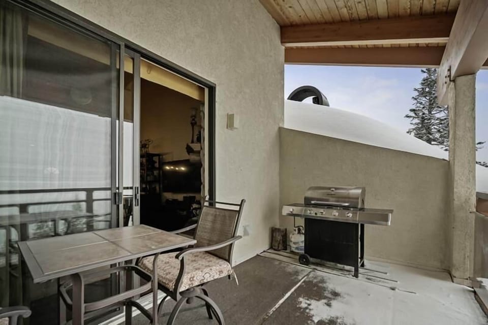 BBQ and outside seating on private deck.