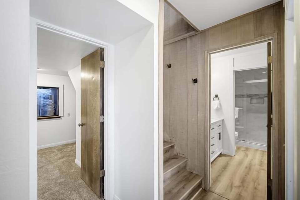 Stairs to second level.