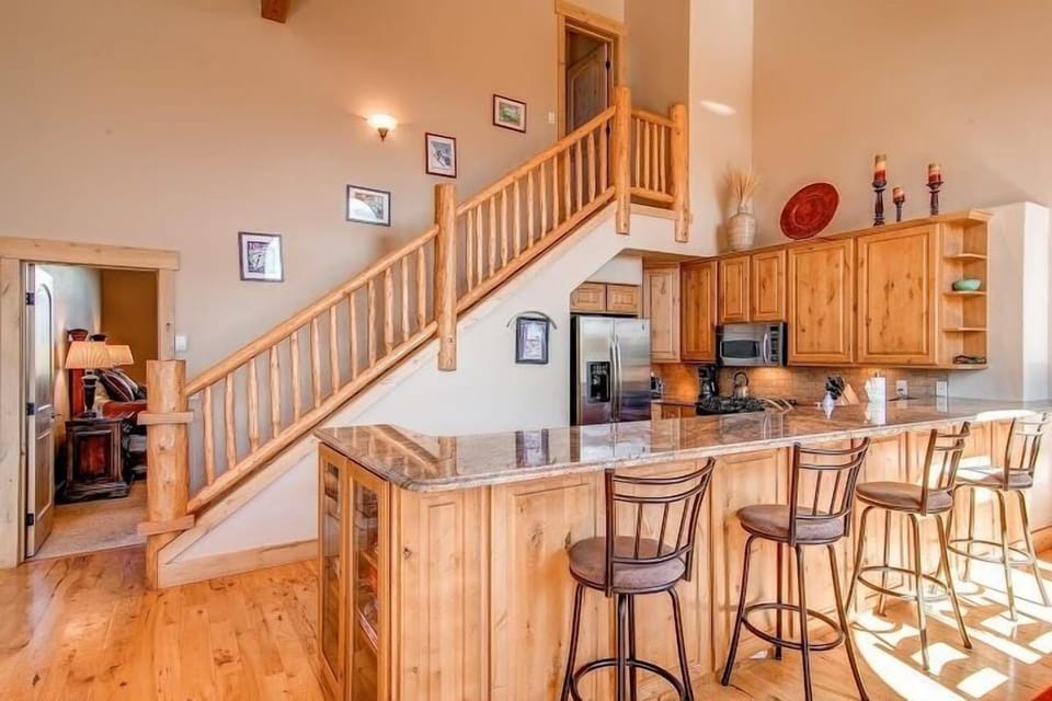 Bar area off of the kitchen on the main level of the home.