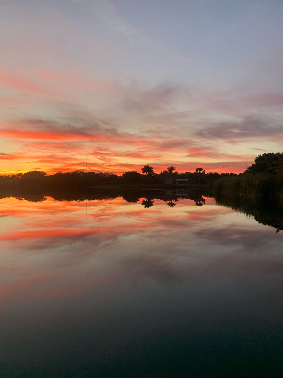 Sunset in our canals. 