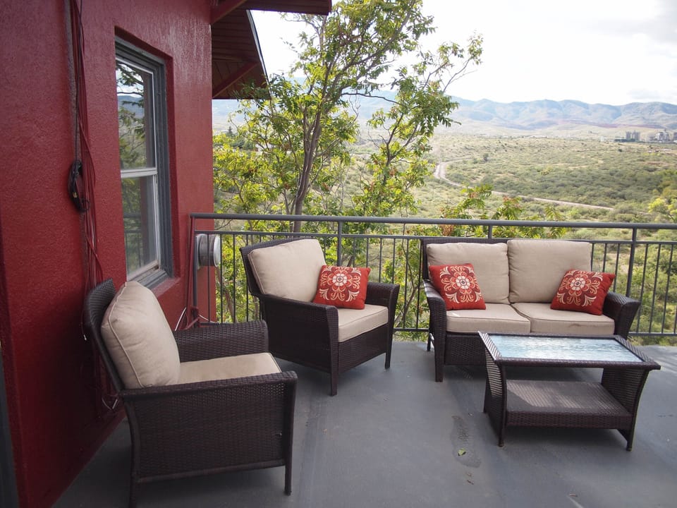 Views from shared deck